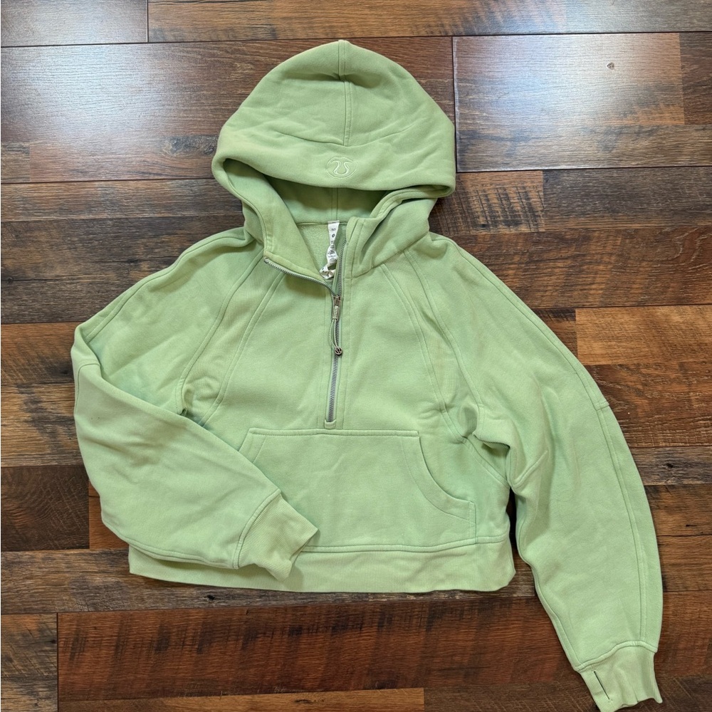 Lululemon Scuba Oversized Half-Zip Hoodie Mint Green